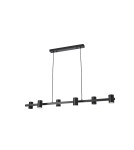 Pendant lamps - YASKR Noe Long Pendant Lamp 6xGU10 black PL0111-BK   - product 2