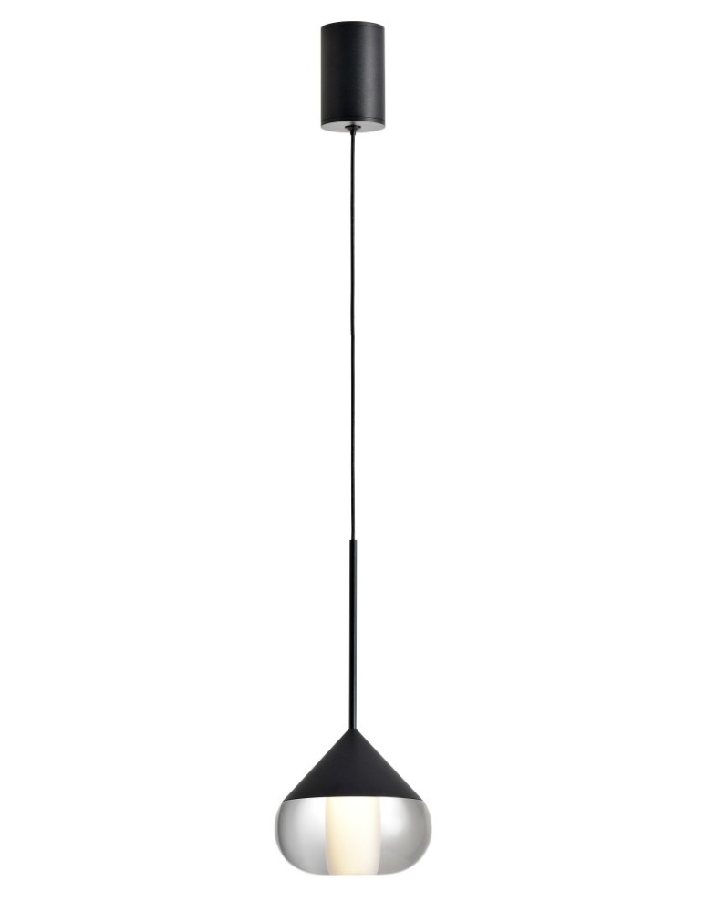 Single pendant lamps - YASKR Suza Pendant Lamp 1xLED black PL0103-BK   - product kolory-swiatla.pl 1