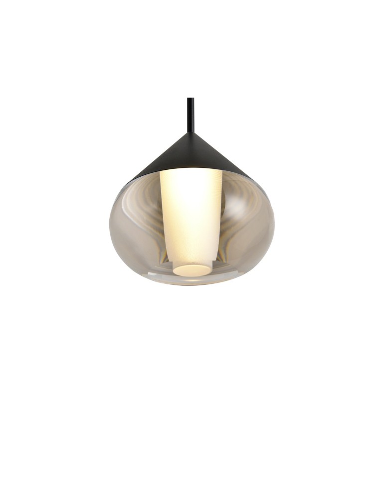 Single pendant lamps - YASKR Suza Pendant Lamp 1xLED black PL0103-BK   - product kolory-swiatla.pl 4