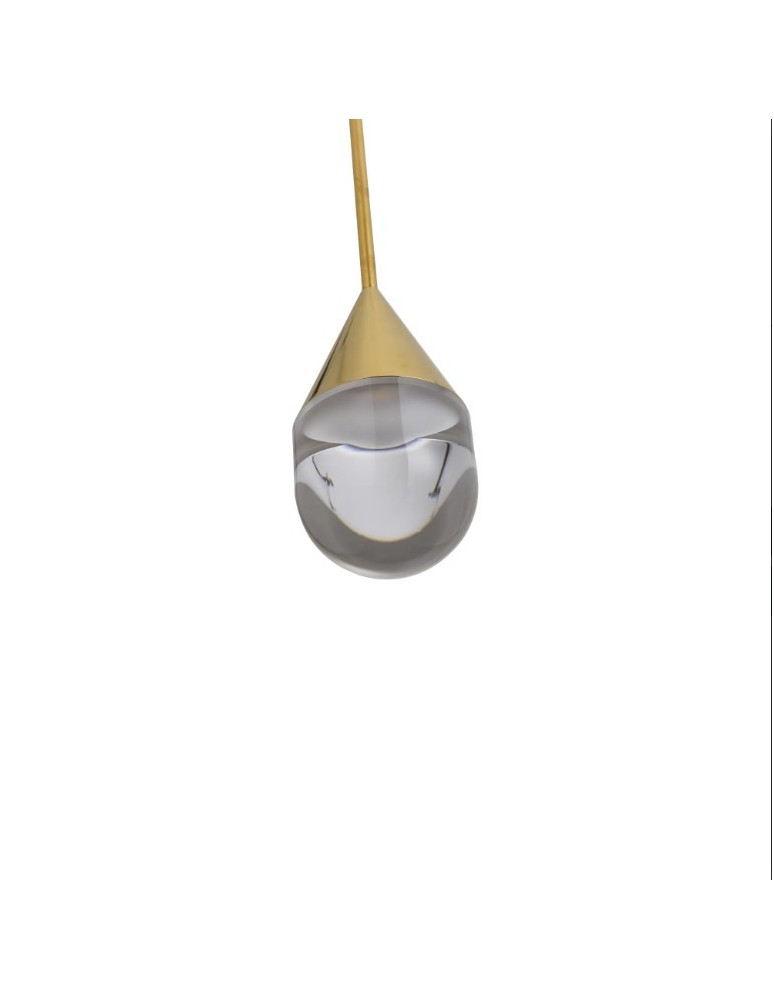 Single pendant lamps - YASKR Nata Pendant Lamp 1xLED gold PL0104-GD   - product kolory-swiatla.pl 7