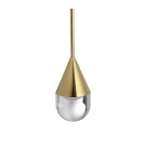 Single pendant lamps - YASKR Nata Pendant Lamp 1xLED gold PL0104-GD   - product 3