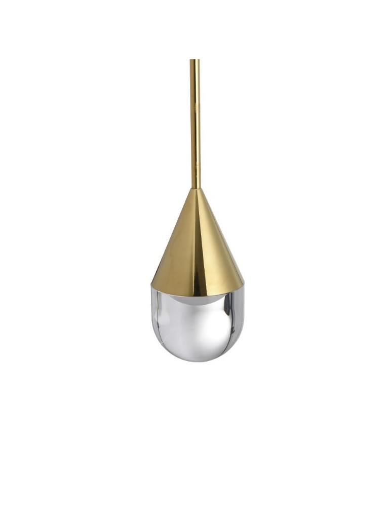 Single pendant lamps - YASKR Nata Pendant Lamp 1xLED gold PL0104-GD   - product kolory-swiatla.pl 3
