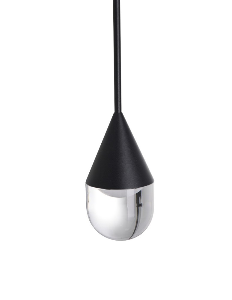 Single pendant lamps - YASKR Nata Pendant Lamp 1xLED black PL0104-BK   - product kolory-swiatla.pl 8