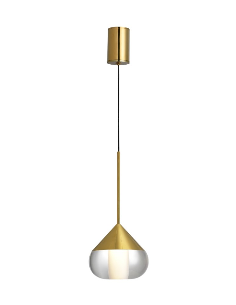 Single pendant lamps - YASKR Suza 1xLED gold pendant lamp PL0103-GD   - product kolory-swiatla.pl 1