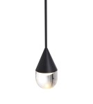 Single pendant lamps - YASKR Nata Pendant Lamp 1xLED black PL0104-BK   - product 3