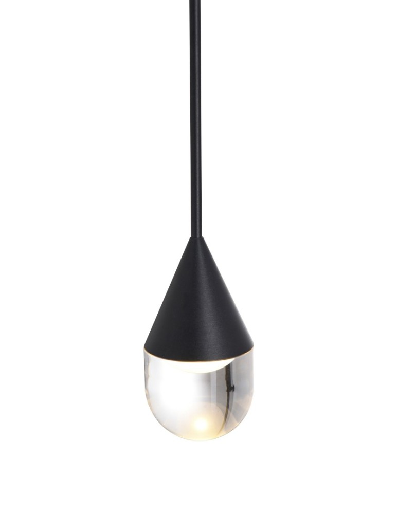 Single pendant lamps - YASKR Nata Pendant Lamp 1xLED black PL0104-BK   - product kolory-swiatla.pl 3