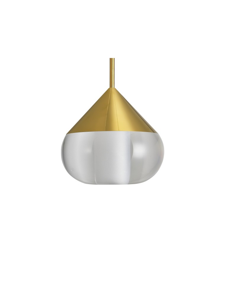 Single pendant lamps - YASKR Suza 1xLED gold pendant lamp PL0103-GD   - product kolory-swiatla.pl 8