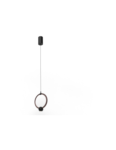 YASKR Lampa Wisząca Kolia 2xLED Różowe Złoto PL0146  Różowe Złoto Malowane