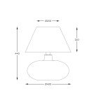 Table lamps with lampshade - Zuma Line ADANA KREZLE table lampshade black 1xE27 5525BK - product 4