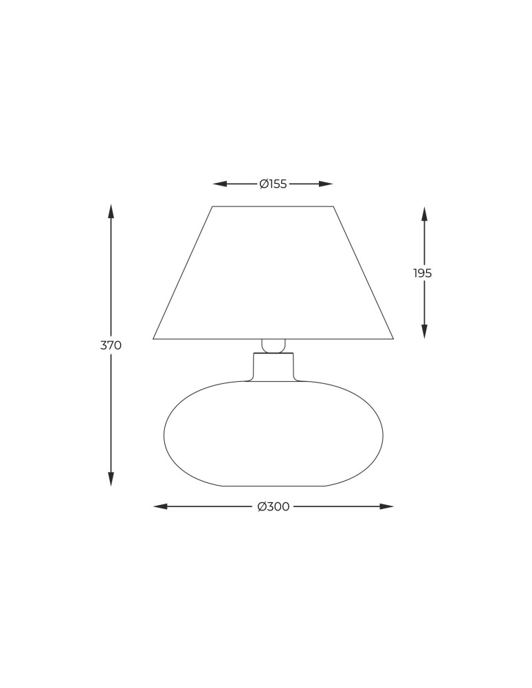 Table lamps with lampshade - Zuma Line MERSIN table lamp Graphite 1xE27 5517BKGO - product kolory-swiatla.pl 4