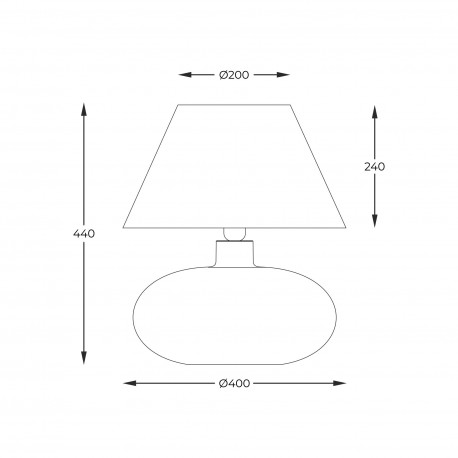 Zuma Line stołowa ADANA KREZLE 1xE27 5524WH