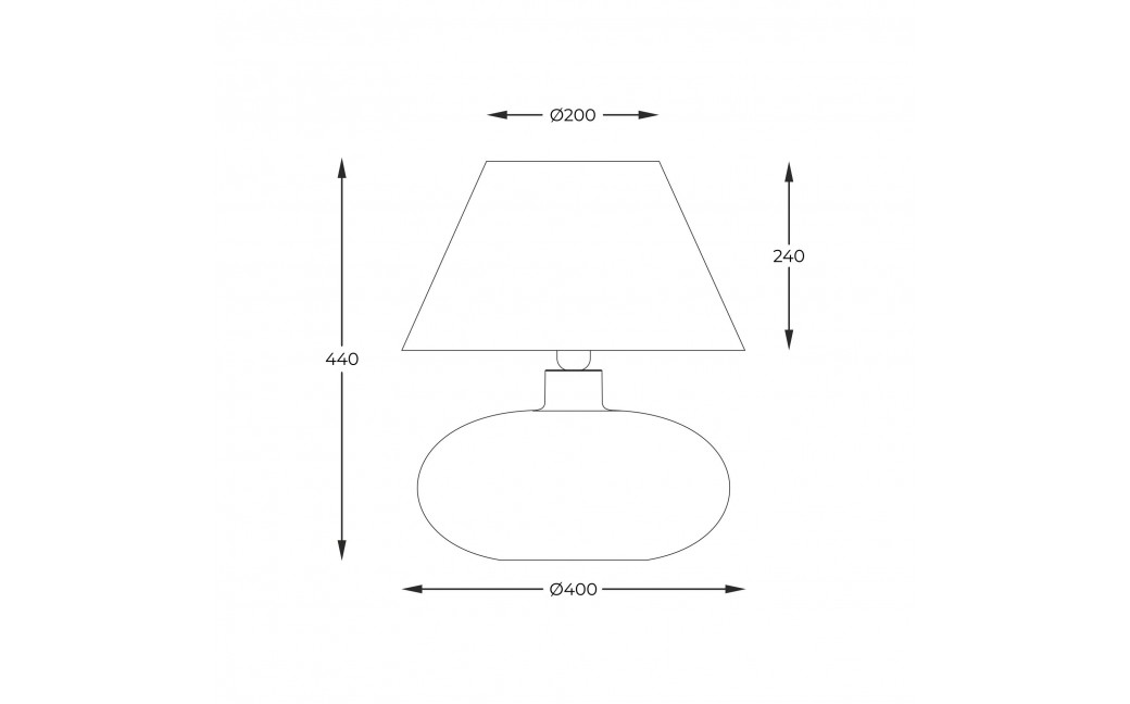 Zuma Line stołowa ADANA KREZLE 1xE27 5524WH