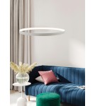 Pendant lamps circles - Zuma Line Pendant Circle LED 50W 3000K dia 78cm wire length 250cm LA0716/1 - WH. - product 5