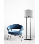 Table lamps with lampshade - Zuma Line Tessa Table Lamp Black / White 5131 - product 2