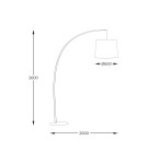 Broken floor lamps - Zuma Line Mangri Floor Lamp White Black / White 3060 - product 3