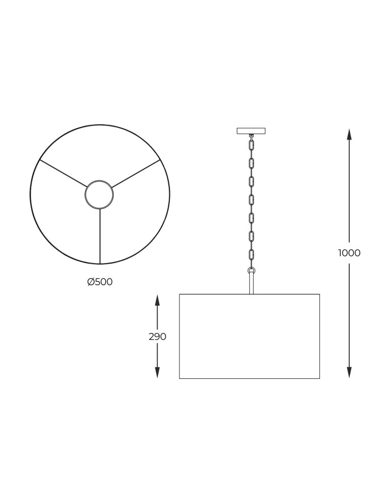 Pendant lamps with lampshade - Zuma Line Pendant Inga P06-Gd-Bl P06-GD-BL blue - product kolory-swiatla.pl 3