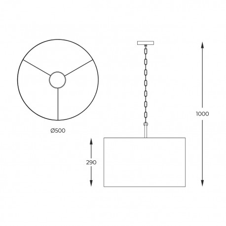 Zuma Line Wisząca Inga P06-Gd-Bk P06-GD-BK czarny