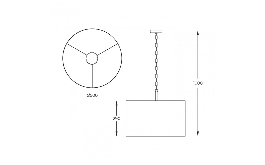 Zuma Line Wisząca Inga P06-Gd-Bk P06-GD-BK czarny