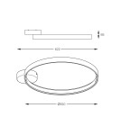 Ring ceiling lamps - Zuma Line Circle Ceiling Lamp LA0769 White matte. - product 2