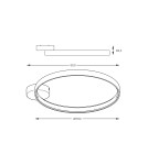 Ring ceiling lamps - Zuma Line Circle Ceiling Lamp LA0772 matte black - product 2