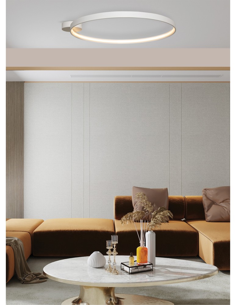 Ring ceiling lamps - Zuma Line Circle Ceiling Lamp LA0771 White matte. - product kolory-swiatla.pl 2