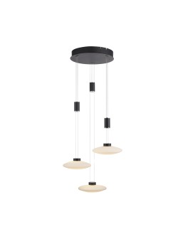 Paul Neuhaus Lautada Pendant Round Adjustable Height 120-200cm Dimmable with Smooth Ordinary Switch Black 2082-18 - product 2