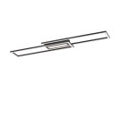 Ceiling lamps - Leuchten Direkt Asmin Elongated Ceiling 95cm 3 Lighting Modes Adjustable with Plain Wall Switch Black 14696-18 - product 2
