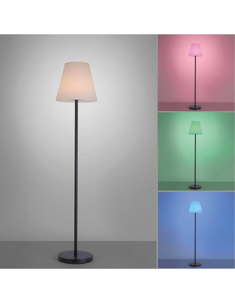 Portable garden lamps - Leuchten Direkt Holly Floor Portable Home-Garden Ip54 Variable Color Light Rgb Charging Usb Black 19826-18 - product kolory-swiatla.pl 2