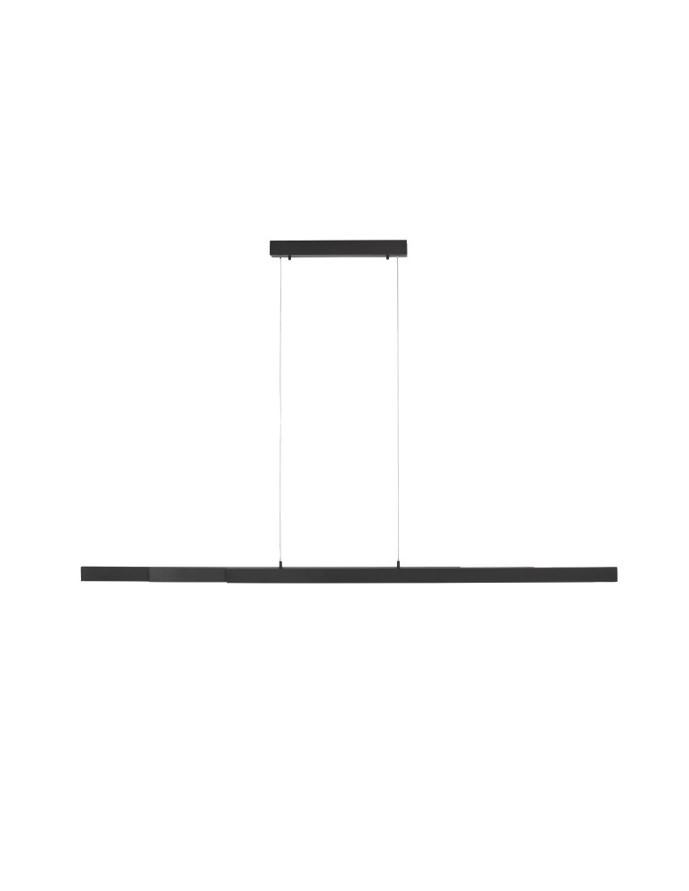 Pendant lamps over desk - Paul Neuhaus Luzi Extension Pendant Lamp 100-180cm Over Table Anthracite 11660-13 - product kolory-swiatla.pl 2