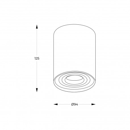 Zuma Line Rondoo Spot 89201-N czarny