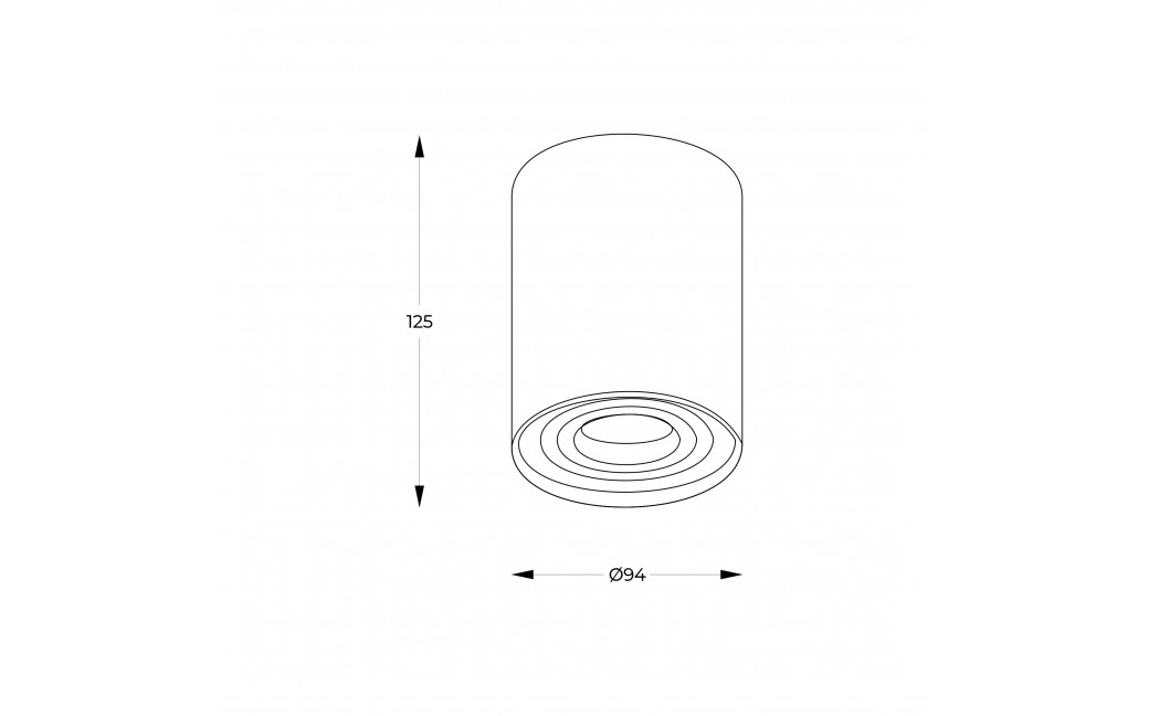 Zuma Line Rondoo Spot 89201-N czarny