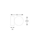 Kinkiety - Zuma Line Ali Kinkiet Czarny 5647 - produkt 2