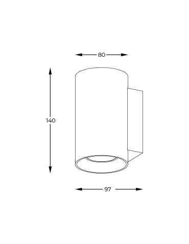 Zuma Line Sandy WL Round Wall lamp Black/Black 92696-N - product 2