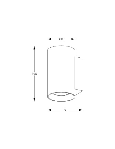 Zuma Line Sandy WL Round Kinkiet Biały/White 92695-N - produkt 2