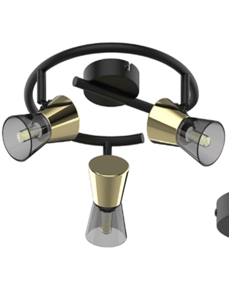 Spotlight ceiling lamps - Zuma Line Cento Ceiling Lamp TK220532-3RBG matte black. - product kolory-swiatla.pl 2