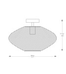 Single ceiling lamps - Zuma Line Orion Ceiling Lamp A8130 gold. - product 2