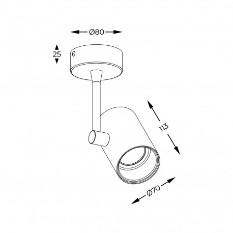 Zuma Line Tori Spot 20014-WH-N biały