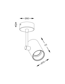 Zuma Line Tori Spot 20014-WH-N biały - produkt 2