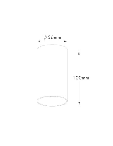 Zuma Line Tuba Spot 92680-N czarny - produkt 2