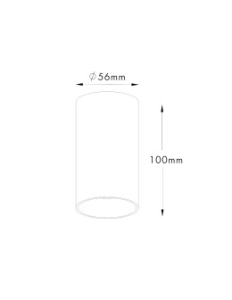 Zuma Line Tuba Spot 92680-N czarny - produkt 2