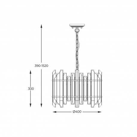 Zuma Line Alexandria Lampa Wisząca P0556-06D-V7V7 złoty