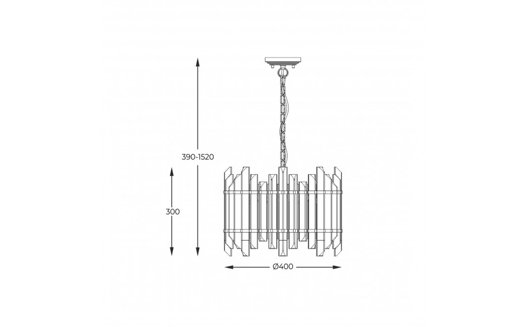 Zuma Line Alexandria Lampa Wisząca P0556-06D-V7V7 złoty