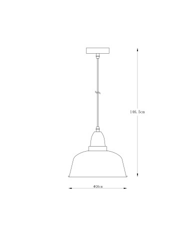Zuma Line Mensa Pendant Lamp A8063-BK matte black - product 2