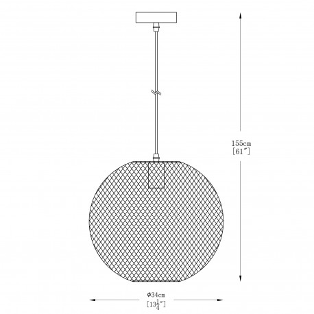 Zuma Line Orion Lampa Wisząca A8129L złoty