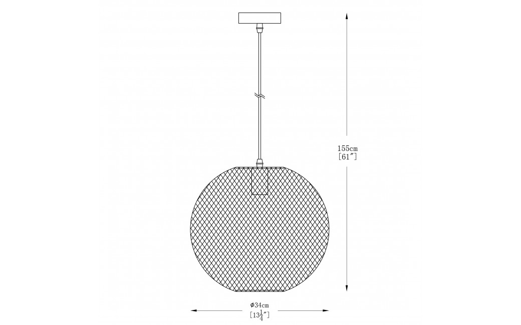 Zuma Line Orion Lampa Wisząca A8129L złoty