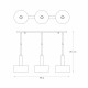 Zuma Line Leo Lampa Wisząca A8133-3A czarny mat