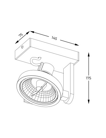Zuma Line Master Spot ACGU10-180-N biały - produkt 2