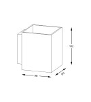 Square wall lamps - Zuma Line Sola WL Square Wall lamp White/White 91062-N. - product 2