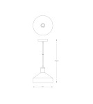 Industrial pendant lamps - Zuma Line Sigma Pendant Lamp A8016L matte black - product 2