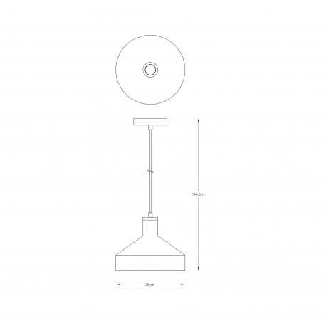 Zuma Line Sigma Lampa Wisząca A8016L czarny mat